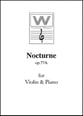 Nocturne, Op. 77A Violin and Piano cover